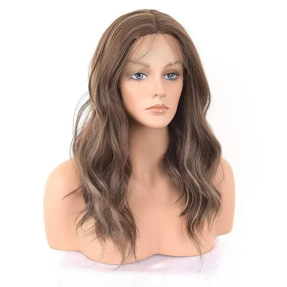 Brown Hair With Highlights Lace Front Wigs